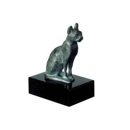 Animaux-Bois-Animaux-Bronzes.com propose Chatte de la déesse bastet statuette musée RMNGP -RE000027