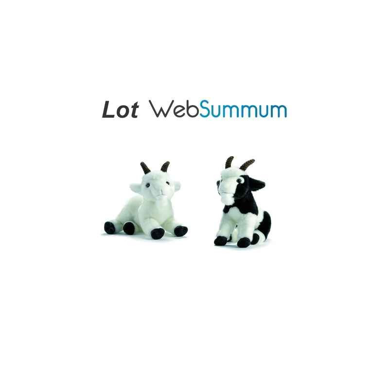 Peluche chèvre lot de 2   LWS  338