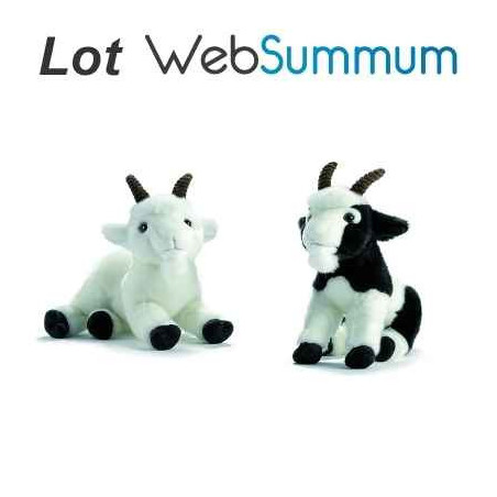 Peluche chèvre lot de 2   LWS  338