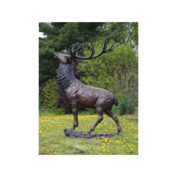 Animaux de la forêt Cerf sculpture alces en bronze  -b67010