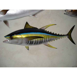 Animaux-Bois-Animaux-Bronzes propose Trophée poisson des mers tropicales  Thon jaune -TR066