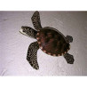 Animaux-Bois-Animaux-Bronzes propose Petite sculpture relief Tortue marine -PSR010