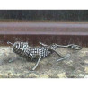 Gecko Copeaux de en Métal en Métal Recyclé Terre Sauvage  -cmg01