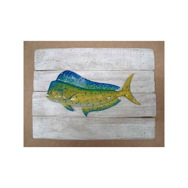 Animaux-Bois-Animaux-Bronzes propose Décors poisson des tropiques Coryphene -CADR33