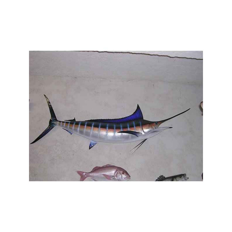 Animaux-Bois-Animaux-Bronzes propose Trophée poisson des mers tropicales  Marlin bleu -TRDF57