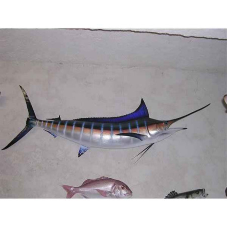 Animaux-Bois-Animaux-Bronzes propose Trophée poisson des mers tropicales  Marlin bleu -TRDF57