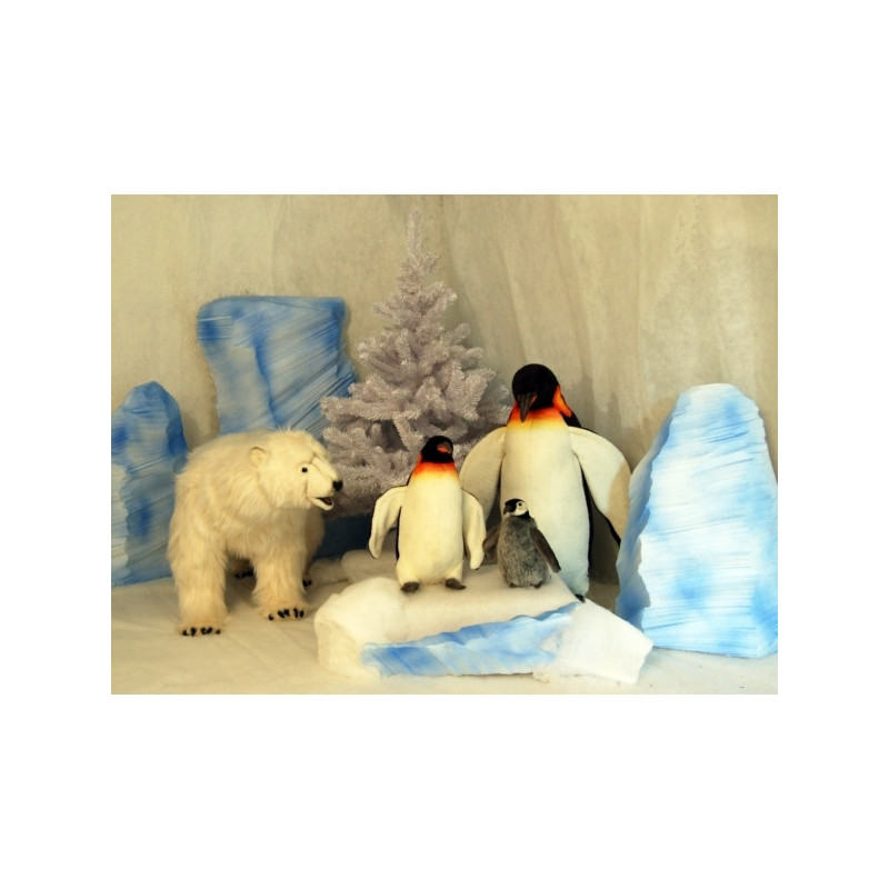 Décoration animaux Automate décors de Banquise Scène complète avec quatre automates petit modèle -SC4A