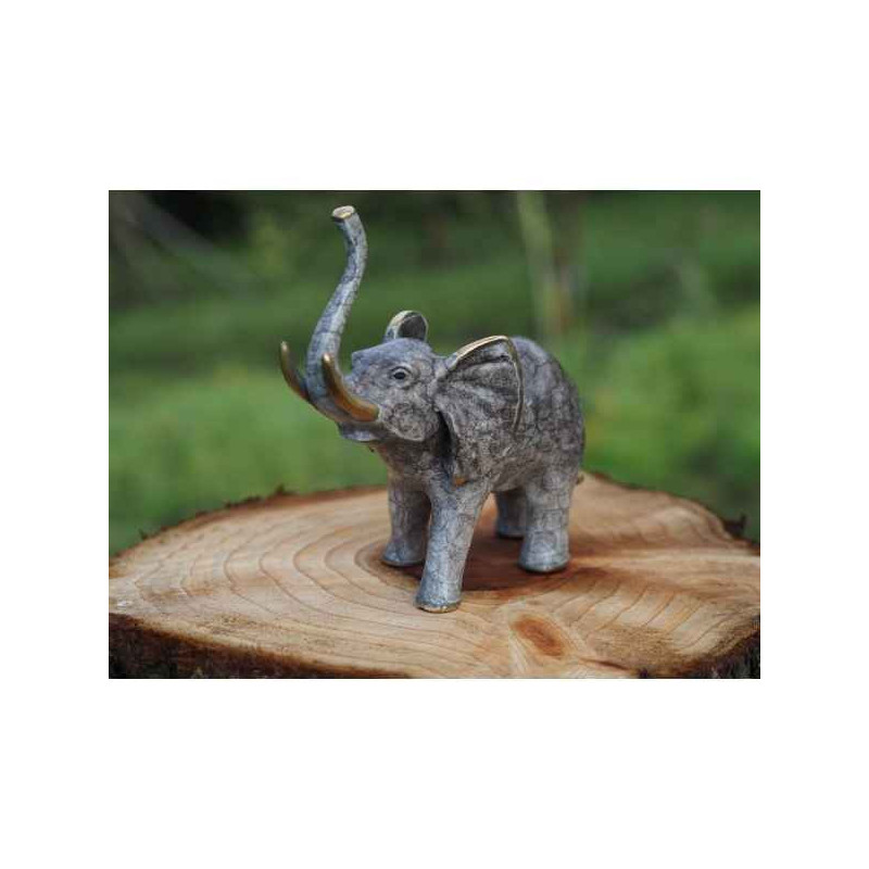Statue en bronze petit elephant thermobrass  -an1855br -hp