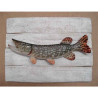 Animaux-Bois-Animaux-Bronzes propose Décors poisson d'eau douce Brochet -CADR12