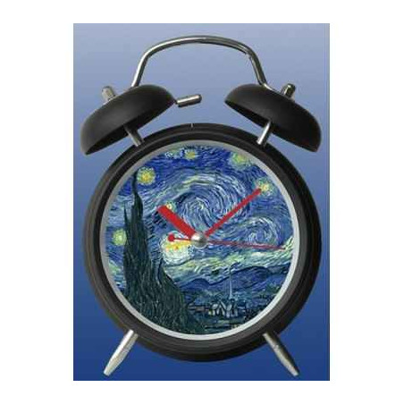 Réveil art nuit étoilée de van gogh 3dMouseion -CL012