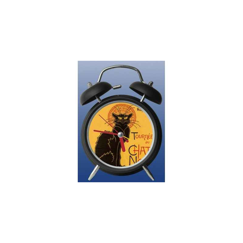 Animaux-Bois-Animaux-Bronzes.com propose Réveil art le Chat noir de steinlen 3dMouseion -CL003