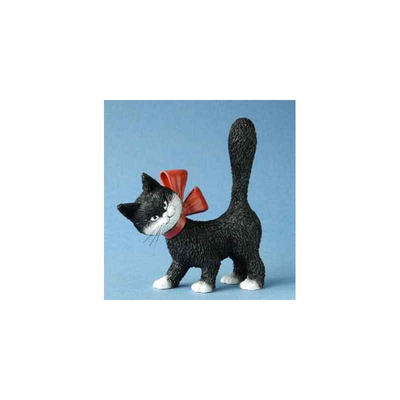 Animaux-Bois-Animaux-Bronzes.com propose Chat la minette noire Dubout -DUB71