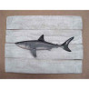 Animaux-Bois-Animaux-Bronzes propose Décors poisson des tropiques Grand requin blanc -CADR36