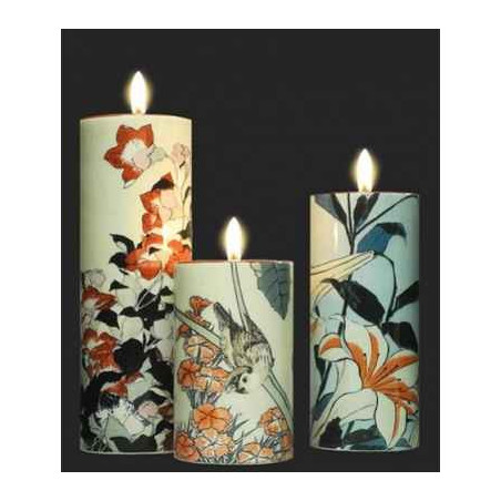 Photophore art set de 3 de hokusai 3dMouseion -TS06HOK