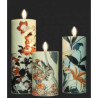 Photophore art set de 3 de hokusai 3dMouseion -TS06HOK