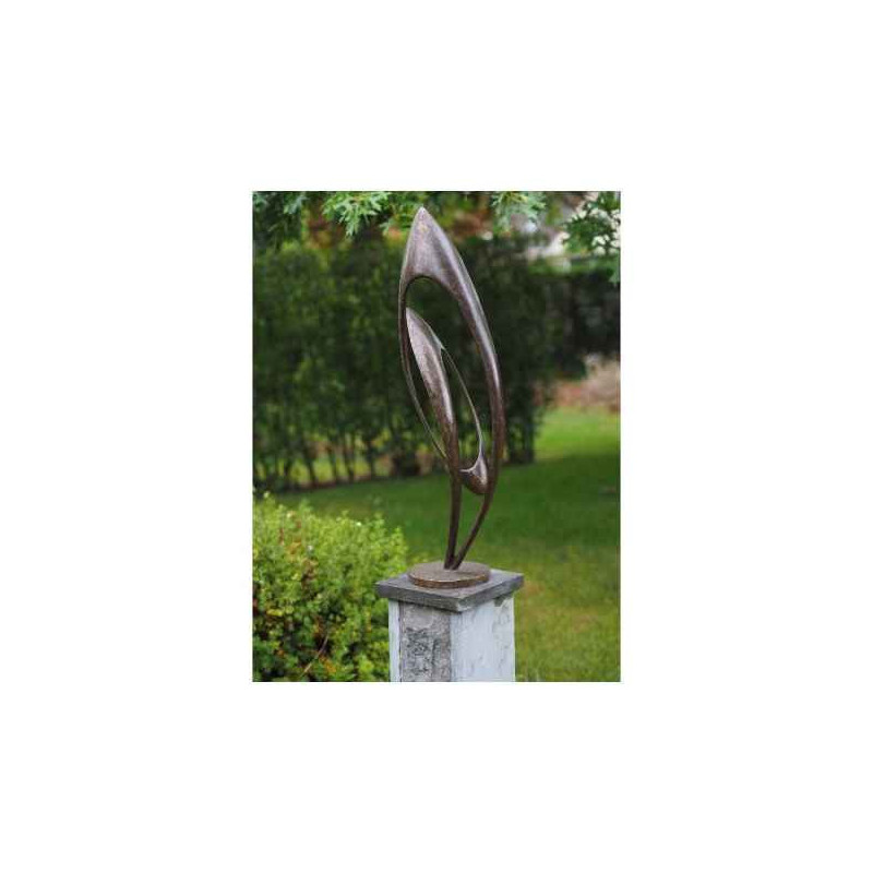 Statue en bronze sculpture moderne endless thermobrass  -an2241br -bi