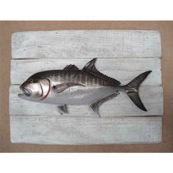 Animaux-Bois-Animaux-Bronzes propose Décors poisson des tropiques Carangue ignobilis -CADR32