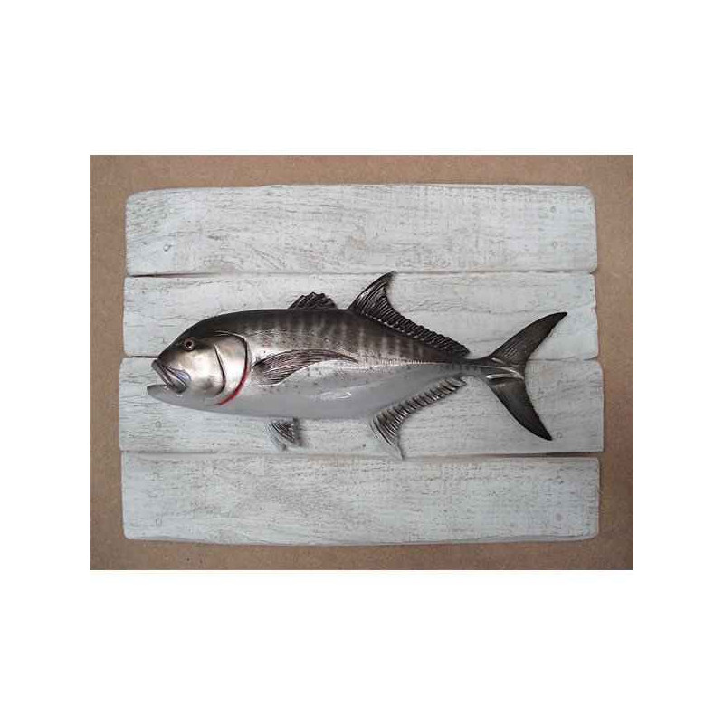 Animaux-Bois-Animaux-Bronzes propose Décors poisson des tropiques Carangue ignobilis -CADR32