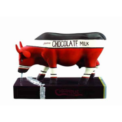 Animaux de la ferme Vache chocoholic CowParade résine taille M