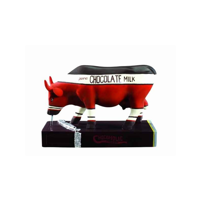 Animaux de la ferme Vache chocoholic CowParade résine taille M