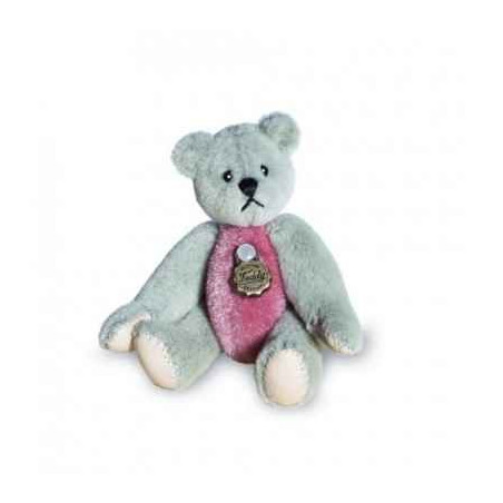 Mini peluche de collection ours Teddy gris et rose 55 cm Hermann   15448 8