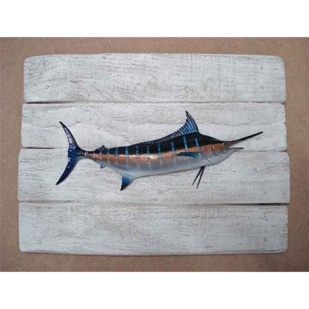 Animaux-Bois-Animaux-Bronzes propose Décors poisson des tropiques Marlin bleu -CADR37