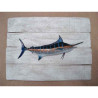 Animaux-Bois-Animaux-Bronzes propose Décors poisson des tropiques Marlin bleu -CADR37