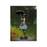 Décoration Statuette bronze personnage Statue en bronze fille avec parapluie  -an1279br-v
