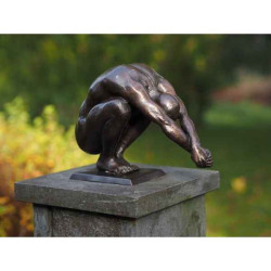 Décors Animaux en Bronze Statue en bronze plongeur  -an1300br-b