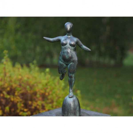 Statue en bronze femme nue grosse thermobrass  -an1301br -v