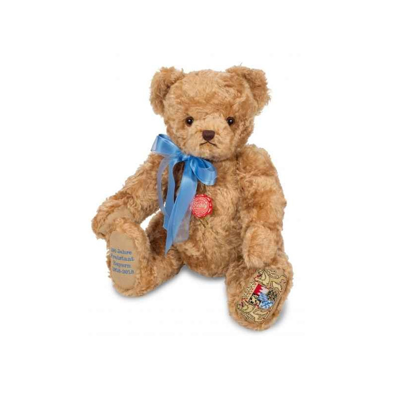 Peluche ours teddy bear 100 jahre bayern bruiteur 48cm collection éd. limitée Hermann   155485