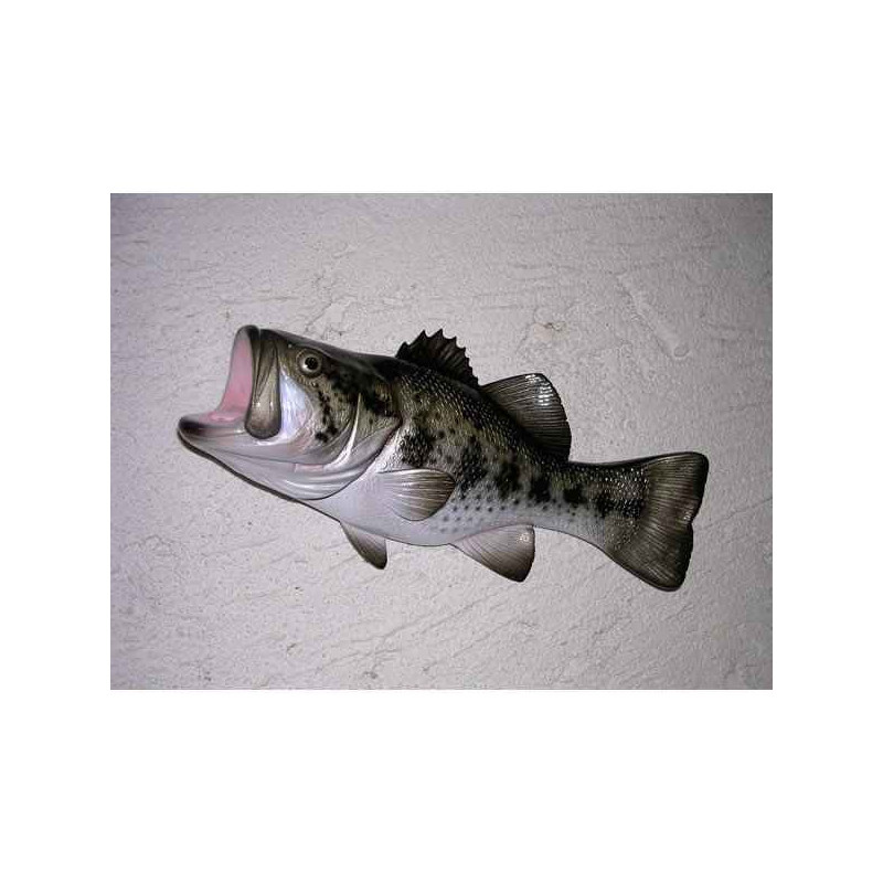 Animaux-Bois-Animaux-Bronzes propose Poisson Black bass sculpture murale -MSR002
