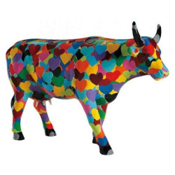 Animaux de la ferme Vache heartstanding cow CowParade Taille L