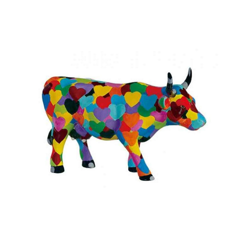 Animaux de la ferme Vache heartstanding cow CowParade résine taille M