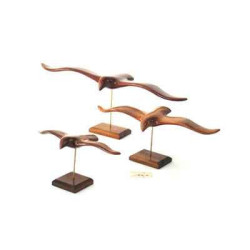 Décoration OiseauxLe goéland sur socle 45 cm Lasterne -GO45 Artisan Français - art animalier bois