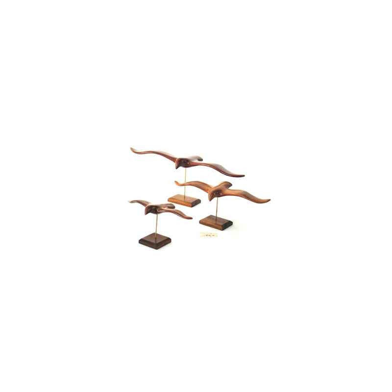Décoration OiseauxLe goéland sur socle 45 cm Lasterne -GO45 Artisan Français - art animalier bois