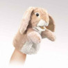 Petite marionnette peluche Lapin bélier Folkmanis -2944