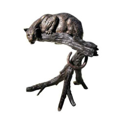 Décors Animaux en Bronze Guepard en bronze -BRZ358