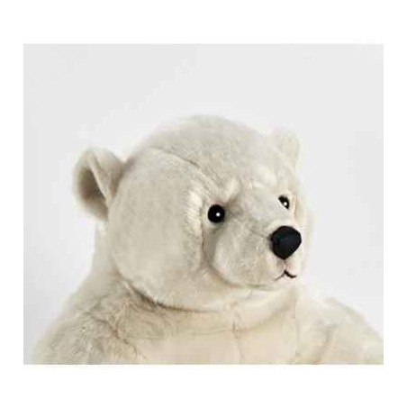 Animaux-Bois-Animaux-Bronzes propose Ours polaire assis 100 cm peluche animalière -1832