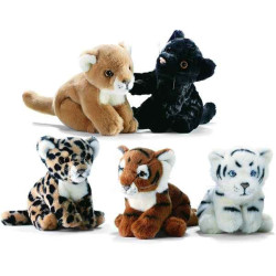 Félin Bébé tigre brun 22 cm peluche animalière -3886
