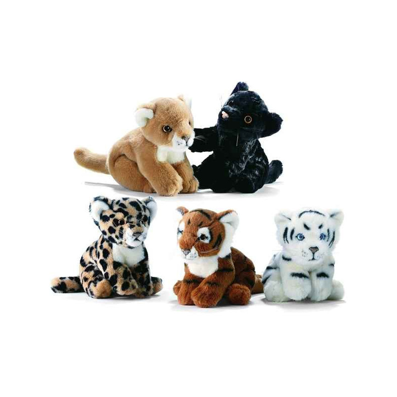 Félin Bébé tigre brun 22 cm peluche animalière -3886