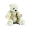 Animaux-Bois-Animaux-Bronzes propose Ours polaire assis 35 cm peluche animalière -1830