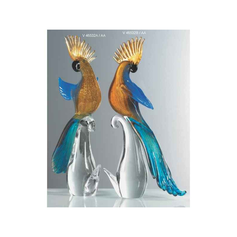 Décoration OiseauxOiseau tropical en verre Formia -V46532B-AA Formia