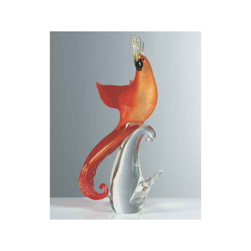 Décoration OiseauxOiseau tropical en verre Formia -V46530A-RO Formia