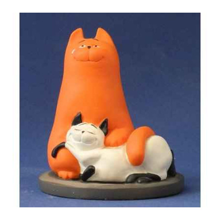 Animaux-Bois-Animaux-Bronzes.com propose Les Chats de jan, jans en de kinderen -JJ13