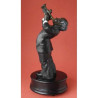 Décoration Statue résine Figurine jazz trompettiste avec boite à musique -A446769