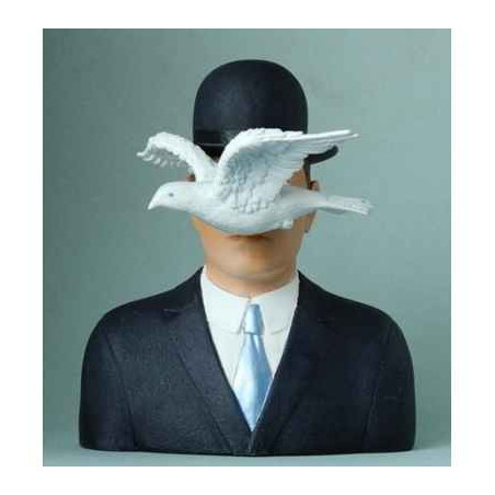 Figurine art l'homme au chapeau melon par magritte 3dMouseion -MAG04