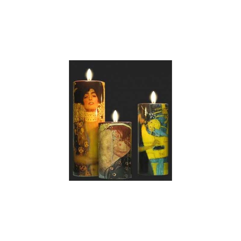 Décoration Statue résine Photophore art set de 3 de klimt 3dMouseion -TS02KL