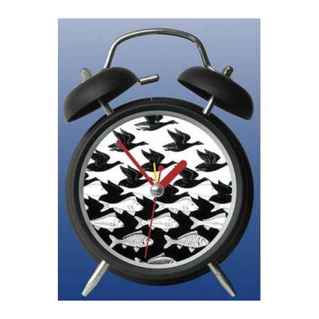 Réveil art air and water de escher 3dMouseion -CL009