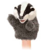 Animaux de la forêt Petit blaireau marionnette 